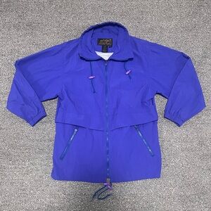 Vintage Eddie Bauer Windbreaker Purple Womens Small